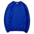 thumbnail image 1 of vdgthytj Chandail à Col Rond pour Homme à Manches Longues, Basique, Couleur Unie, Chandails d'Automne en Molleton, Décontracté, Ample, Chandail à Enfiler, 1 of 3