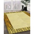 thumbnail image 3 of Ahgly Company Tapis d'Intérieur Lavable en Machine Carré Transitionnel Brun Doré Foncé, 3 Pieds Carré, 3 of 7
