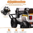 thumbnail image 4 of BeesClover 24V 2-Seater Ride On Car for Kids, Electric Truck with Remote Control, 4x45W Motor, Battery Powered with Switchable 4WD/2WD, LED Headlights and Music Player, 4 of 7