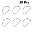 thumbnail image 2 of SHOWERORO Multipurpose D Rings 20Pcs Metal for DIY Crafts and Pet Owners, 2 of 8