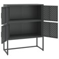 thumbnail image 2 of vidaXL Haut de Buffet Anthracite 80x35x100 cm Acier, 2 of 5