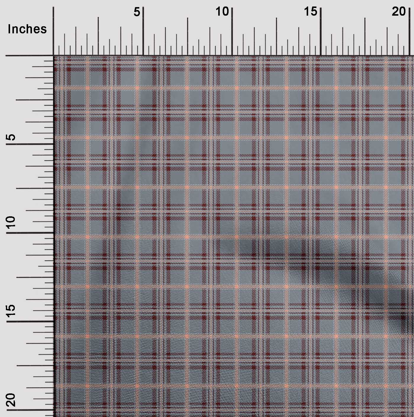 oneOone Cotton Poplin Fabric Tartan Check Decor Fabric Printed BTY 42 Inch Wide