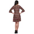 thumbnail image 3 of Moomaya Printed Ruffle Style Above Knee Length Bridesmaid Robe Rayon Bathrobes, 3 of 5