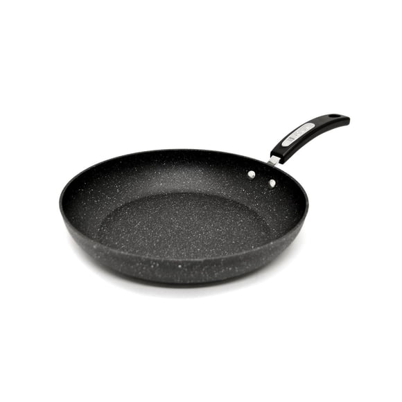 Starfrit The Rock 12" (30cm) Non-Stick Fry Pan - Durable Forged Aluminum - Oven Safe - PFOA Free - Easy to Clean - Black