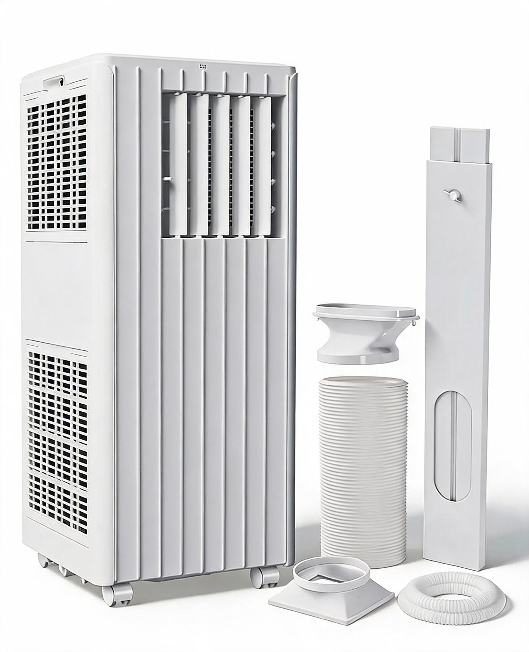 8000 BTU Portable Air Conditioners, 3 in 1 Portable AC with Cool, Dry, Fan Modes, Quiet Air Conditioners with Remote, 24H Timer & Sleep Modes, AC Unit for Bedroom, Apartments Up to 350 Sq.ft