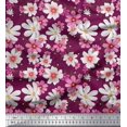 thumbnail image 1 of Soimoi Georgette Viscose Fabric Cosmos Floral Decor Fabric Printed Yard 42 Inch Wide, 1 of 3