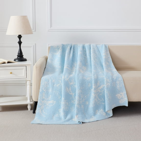 Mainstays Cozy Throw Blue Floral
