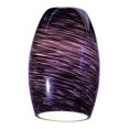 thumbnail image 1 of Swirl Pendant Glass Shade in Purple Swirl, 1 of 1