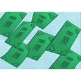 thumbnail image 1 of Ahgly Company Machine Washable Indoor Rectangle Transitional Lime Mint Green Area Rugs, 2' x 4', 1 of 7