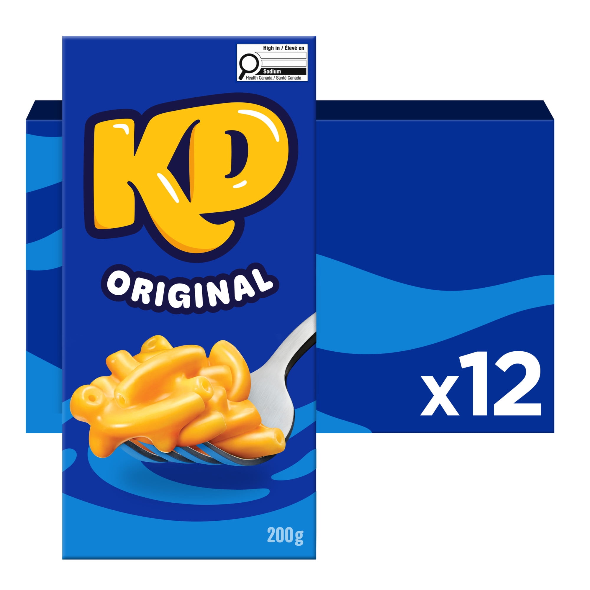 Kraft Dinner Macaroni au Fromage Original, Boîte Repas, Caisse, Stable à Température Ambiante