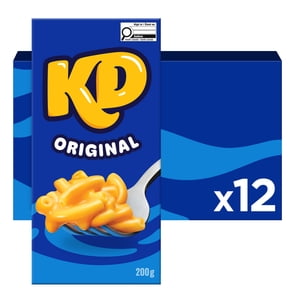 Kraft Dinner Original Macaroni and Cheese Dinner Box, Case, Shelf-Stable