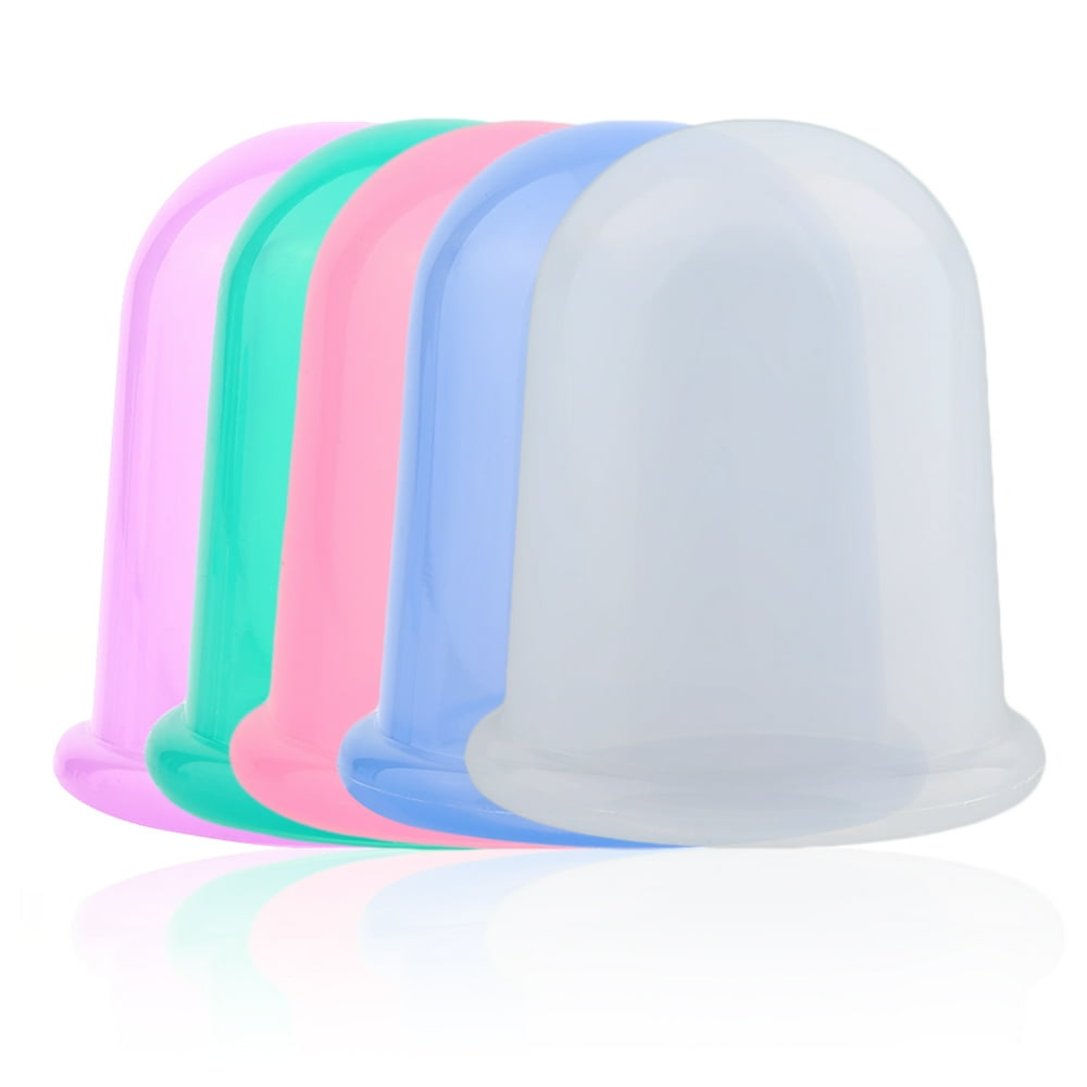 4Pcs/Set Cupping Tool Health Care Body Anti Cellulite Silicone Vacuum Massagers Eye Neck Face Back Massager Cup