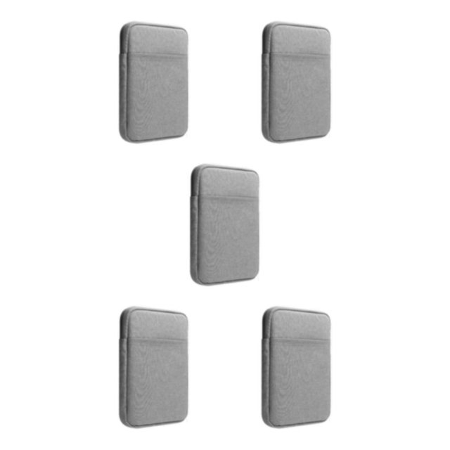 Youkk Stylish Protective Bags For Kindles Easy To Carry Well Protection Zip Closure E-Book Bag Exterior Pocket light gray 6inch 5Set