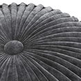 thumbnail image 2 of SIMPLIHOME Renee Pouf Rond, Repose-Pieds, Rembourré en Velours Gris Ardoise, pour le Salon, la Chambre et la Chambre d'Enfant, Transitionnel, Moderne, 2 of 5