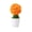 Orange-OR Home Decor, variant on karymi Artificial Potted Plants Money Tree Grass Ball Bonsai Home Decor Floral Ornaments Creatives Mini Round Ball Devise Suitable for Indoor Tabletop Decoration Gifts for Men Bedroom Decor