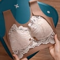 thumbnail image 3 of MHFRRA Soutien-Gorge de Compression Femme Décontracté Ajustable Respirant Haut Soutien-Gorge sous-Vêtements Sans Armature Rassemblant et Ajustant Soutien-Gorge L, 3 of 7