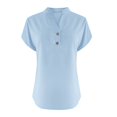 thumbnail image 4 of T-Shirts Femmes Lot Mode Décontractée Col en V Manches Courtes Haut T-Shirt - Hontri, 4 of 5