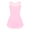 thumbnail image 1 of Oyolan Robe de Patinage Artistique en Maille Pailletée avec Strass pour Filles, une Pièce, Débardeur de Ballet, Justaucorps de Danse Rose 16, 1 of 7