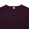 thumbnail image 4 of zbxnLI Men's Crew Neck Sweatshirts Button T-Shirts Solid Color Casual Lightweight Pullover Sweatshirt Tops, 4 of 6