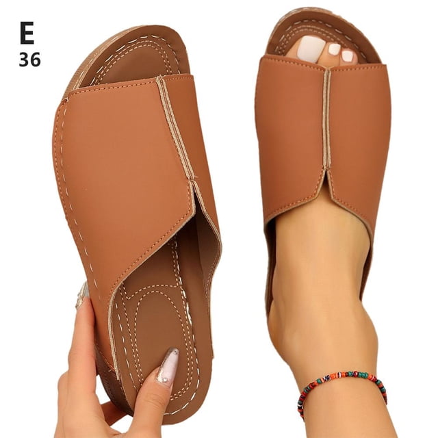 NEW Women's Wedge Slippers OrthopedicOpen Toe Shoes AntiSlip G5Q1