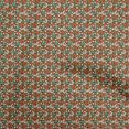 thumbnail image 1 of oneOone Tissu en Coton Flex Rouge Floral Matériel de Couture Imprimé Tissu au Mètre 40 Pouces de Large, 1 of 5