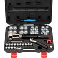 thumbnail image 4 of BeesClover 33 PCS Hydraulic Flaring Tool Kit, 45° Universal Flare Tool with Tube Cutter, Deburrer, 3/16" & 1/2" Transmission Line Dies & Brake Line Flaring Tool Kit, 4 of 8