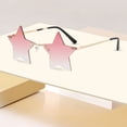 thumbnail image 3 of Lunettes de Soleil Sans Monture en Forme d'Étoile pour Activités Extérieures et Mode Urbaine à la Mode, 3 of 3