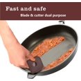 thumbnail image 3 of 4 Pack Nylon and Cast Iron Pot Scraper - Multifunctional Stoneware Scraper for Kitchen and Home, 3 of 5