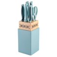 thumbnail image 3 of Tia Mowry Ensemble de couverts 7 pièces avec bloc Bleu sarcelle, 3 of 4