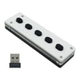 thumbnail image 1 of funtasica Mini Clavier de Jeu Sans Fil à 5 Touches Programmable Clavier Universel Double Mode avec Récepteur USB, 1 of 9