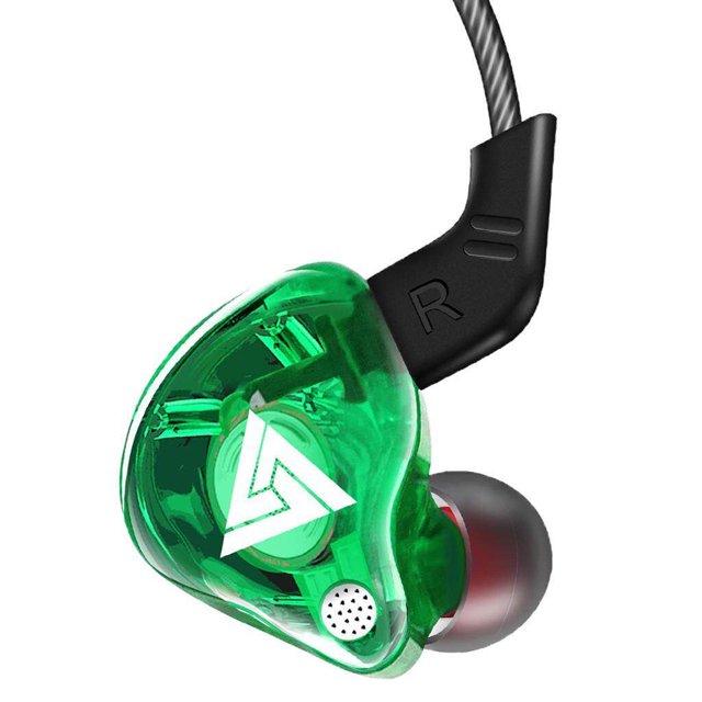 pitrice QKZ AK6 In Ear 3.5mm Sport Earphones with Mic Green