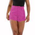 thumbnail image 2 of Timegard Short en Denim pour Femmes Déchiré Taille Haute Trou Mode Urbaine Short en Jean Extensible avec Poches, 2 of 7