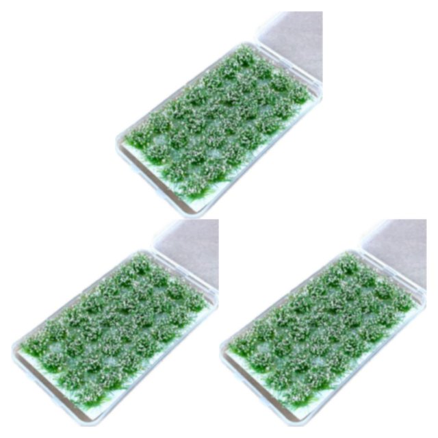 Transemion 28pieces Educational And Easy To Miniature Grasses Tufts For DIY Projects Realistic Detail Plastic Rose powder 3Set