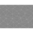 thumbnail image 1 of Ahgly Company Machine Washable Indoor Rectangle Transitional Silver Gray Area Rugs, 4' x 6', 1 of 7