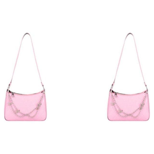Guardoinrt Compact And Portable Shoulder Bag With Multiple Uses Wide Application Handbags For Women Underarm Bag Tote Bag pink 2Set