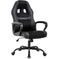 thumbnail image 1 of BestOffice Ergonomic PU Leather Executive Office Chair, PC Task Chair with Lumbar Support, Black, 1 of 7