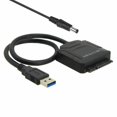 thumbnail image 1 of SATA to USB 3.0  SATA III Cable Hard Drive Adapter Converter for  2.5/3.5 SATA HDD/SSD Hard Drive Disk and SATA Optical Drive  Include 12V/2A Power Adapter, 1 of 6