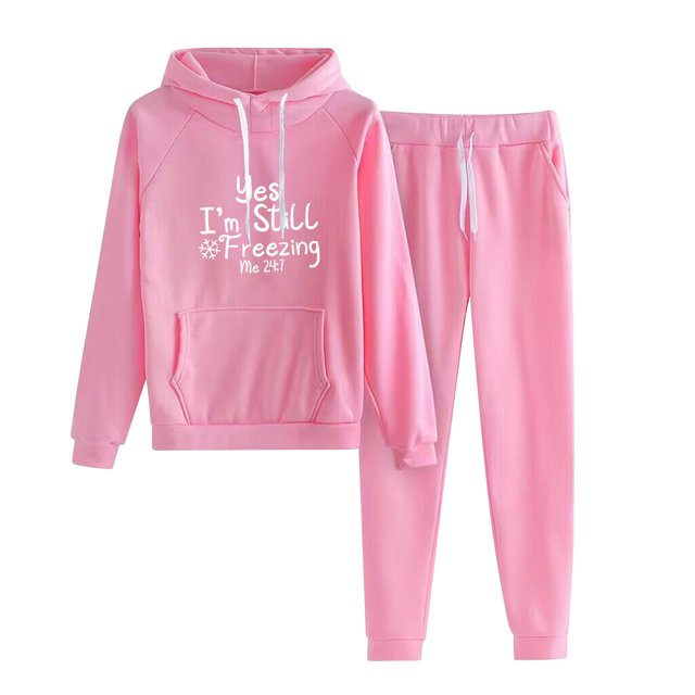 Birdeem Ensemble Décontracté pour Femmes Sweat à Capuche à Cordon Manches Longues et Pantalon Long