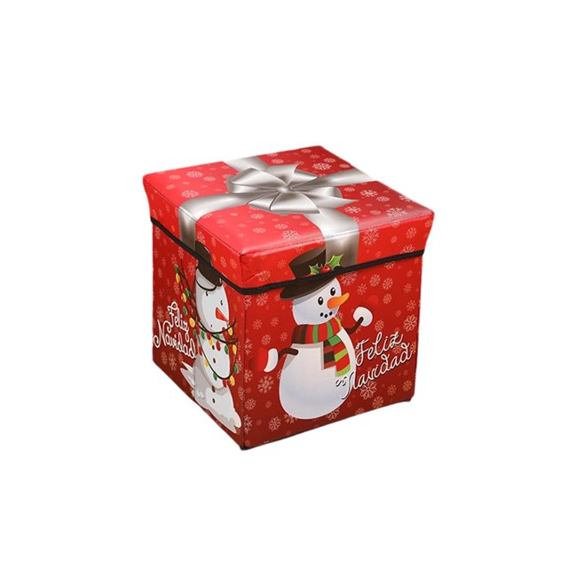 Christmas Decorations Home Storage Stool Christmas Gift Storage Box Storage Box Christmas Storage Box Children'S Toy Storage Box
