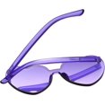 thumbnail image 4 of ORUYROP Heart Shape Sunglasses Rimless Transparent Heart Glasses Colorful Party Favors, 4 of 7