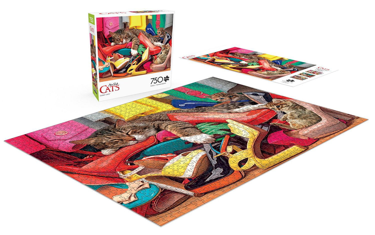 Buffalo Games - Le puzzle Steve Read - Closet Cats - en 750 pièces