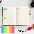 thumbnail image 1 of Multicolore 100 Pcs Onglets d'Index Autocollants Transparents Marqueurs de Page Autocollants Notes Livre Marqueurs Onglets de Note Autocollants Onglets de Page Étiquette Autocollants Surgit Onglets de Poste Drapeaux Autocollants, 1 of 6
