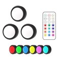 thumbnail image 1 of Amdohai 3PCS Puck Lights with Remote Control Under Cabinet Lights LED Color Changing Closet Light Battery Operated Under Counter Lights Stick-On Light, 1 of 8