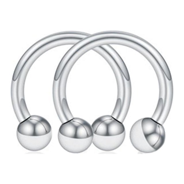 FcBaudy Nose Ring Hoop Magnetic Horseshoe Rings Stainless Steel Faux Septum Rings Ring ring