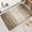 Khaki, variant on Bathroom Absorbent Mat, Xinsrenus Extra Thick Flannel Door Mat, Non-Slip Waterproof Polyester Floor Mat, Quick Dry Machine Washable Bath Mats for Bathroom Kitchen Bedroom Entryway, Gray