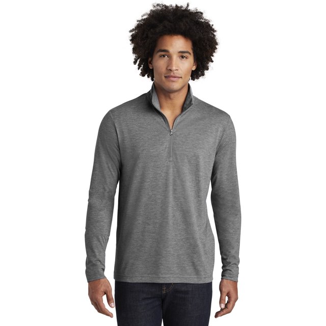Sport-Tek Men's Tri-Blend Wicking 1/4-Zip Pullover