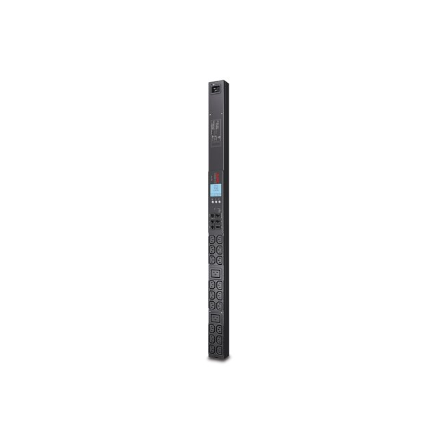 APC Metered Rack PDU - Bande de distribution d'Alimentation (Montable sur Grille) - AC 200/208/230 V - RS-232 - Entrée : IEC 60320 C20 - Connecteurs de Sortie : 20 (Power IEC 60320 C13, IEC 60320 C19) - Noir - pour P/N : AR3106SP, SMX1000C, SMX1500RM2UC, SMX1500