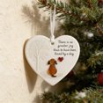 thumbnail image 3 of Heart-Shaped Sea Glass Christmas Tree Ornament For Hanging Holiday Decor; Handmade Friendship Keepsake Gift, 3 of 6