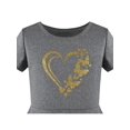 thumbnail image 4 of Robe Fille Gris Papillon Cœur Saint-Valentin Coton Doré 6 Ans, 4 of 8