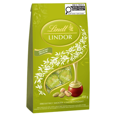 Sachet Truffes LINDOR au chocolat au lait et à la pistache de Lindt
